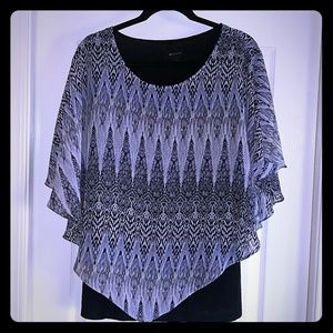 Poncho blouse